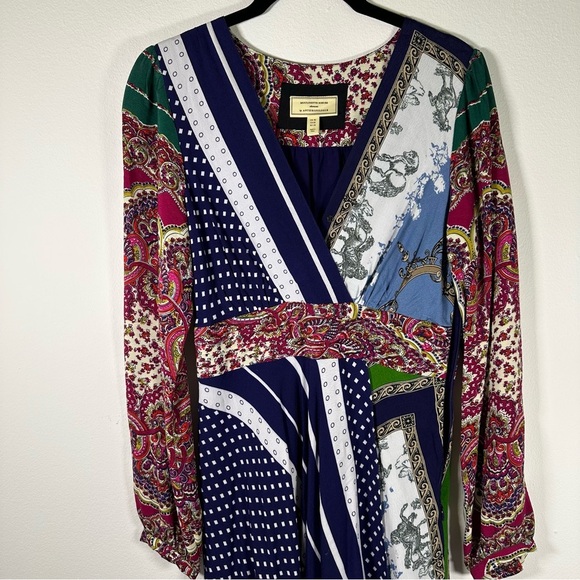 Moulinette Soeurs Istanbul Handkerchief Wrap Style Dress Size 2 * Small Flaw - Picture 6 of 13